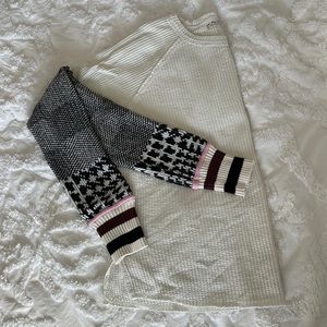 We the Free Sweater Jumper Knit Waffle Extra Large